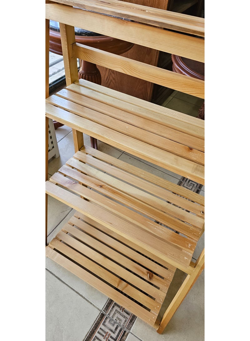M Furniture - wood stand for bathroom 60cm natural wood - Image 2